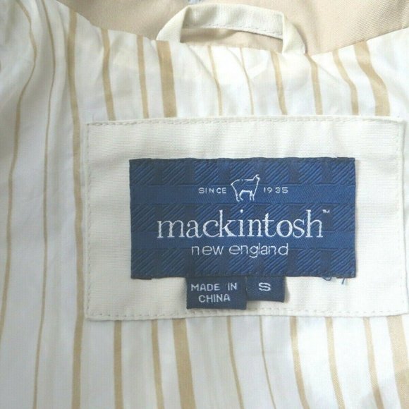 SALE MACKINTOSH NEW ENGLAND ALL WEATHER TAN COAT - Picture 5 of 5